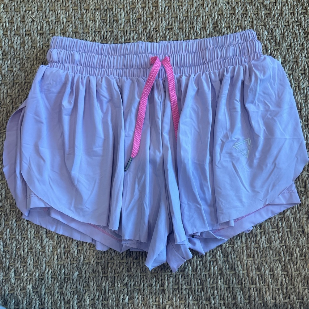 Pink Flowy shorts